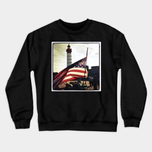 American flag. Crewneck Sweatshirt